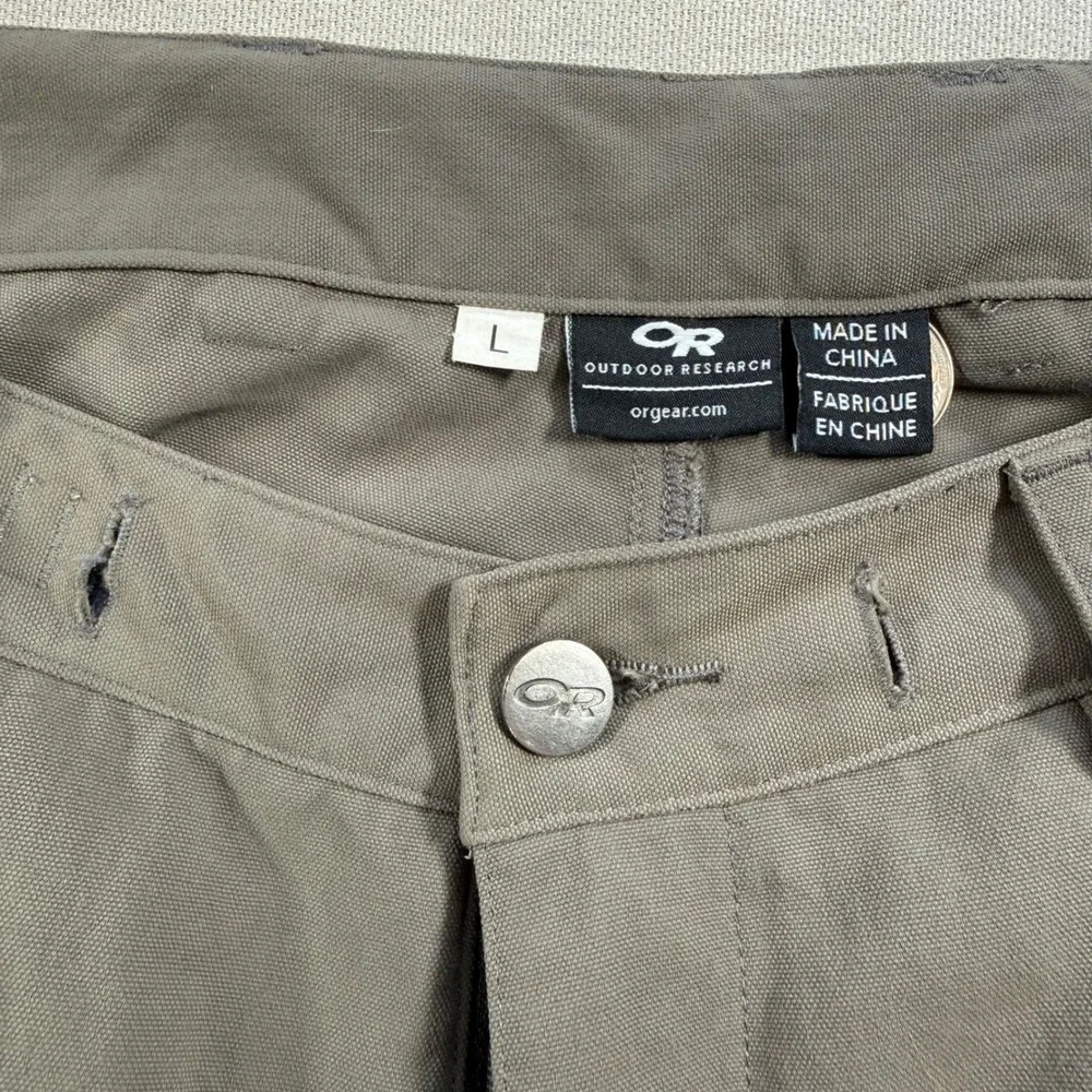Outdoor Research Mens Hiking Shorts Taupe Brown Size Large Technical Trekking